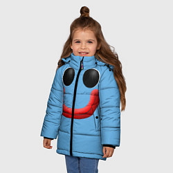 Куртка зимняя для девочки Huggy Waggy smile, цвет: 3D-черный — фото 2
