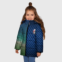 Куртка зимняя для девочки Фантазия на тему Alfa-Romeo, цвет: 3D-черный — фото 2