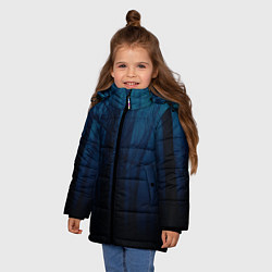 Куртка зимняя для девочки Gloomy forest, цвет: 3D-черный — фото 2
