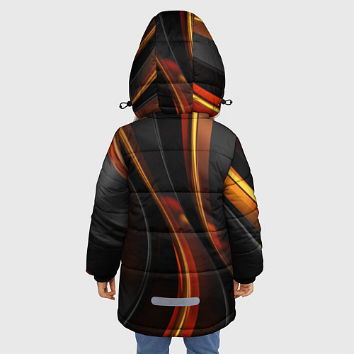Зимняя куртка для девочки Unsplash 3D / 3D-Черный – фото 4
