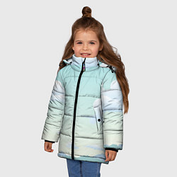 Куртка зимняя для девочки Чистая природа, цвет: 3D-черный — фото 2
