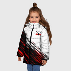 Куртка зимняя для девочки Токийские мстители: Valhalla, цвет: 3D-светло-серый — фото 2
