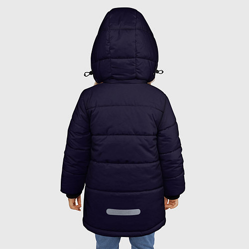 Зимняя куртка для девочки Чей-то алфавит / 3D-Черный – фото 4