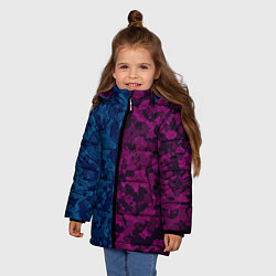 Куртка зимняя для девочки NEON MILITARY НЕОНОВОЕ МИЛИТАРИ, цвет: 3D-черный — фото 2