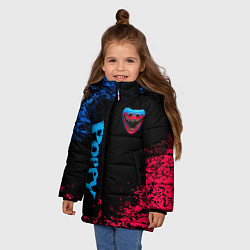 Куртка зимняя для девочки Poppy Playtime, цвет: 3D-светло-серый — фото 2