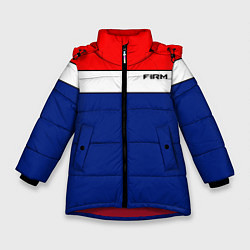 Куртка зимняя для девочки В стиле 90х FIRM, цвет: 3D-красный