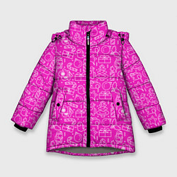 Зимняя куртка для девочки Рattern аmong us