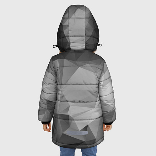 Зимняя куртка для девочки Chevrolet Geometry / 3D-Черный – фото 4