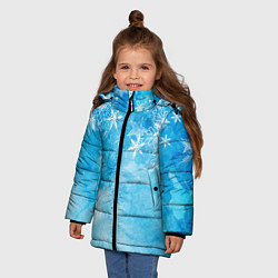 Куртка зимняя для девочки Холодок, цвет: 3D-красный — фото 2