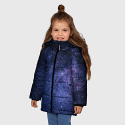 Куртка зимняя для девочки Night sky, цвет: 3D-светло-серый — фото 2
