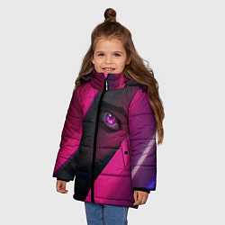 Куртка зимняя для девочки Jinx Arcane League of Legends, цвет: 3D-черный — фото 2