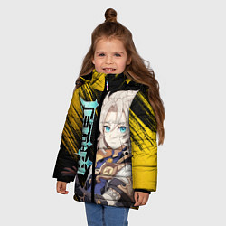 Куртка зимняя для девочки АЛЬБЕДО ПРИНЦ МЕЛА 2 3, цвет: 3D-светло-серый — фото 2