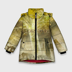 Куртка зимняя для девочки Elden Ring - междуземье, цвет: 3D-красный