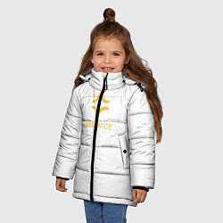 Куртка зимняя для девочки Crypto banana, цвет: 3D-красный — фото 2