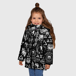 Куртка зимняя для девочки ВЕДЬМАК ЛОЛГОБОМБИНГ THE WITCHER, цвет: 3D-светло-серый — фото 2