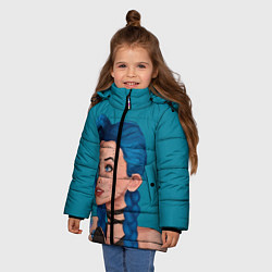 Куртка зимняя для девочки Красотка Джинкс, цвет: 3D-светло-серый — фото 2