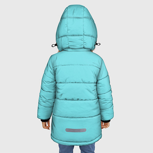 Зимняя куртка для девочки Mr Beast Donut / 3D-Черный – фото 4