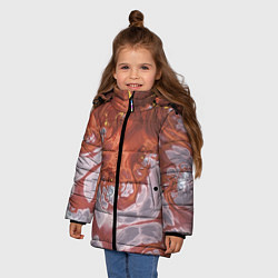 Куртка зимняя для девочки Коллекция Journey Обжигающее солнце 396-134-1, цвет: 3D-черный — фото 2