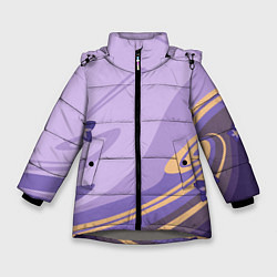 Куртка зимняя для девочки БААЛ СЁГУН РАЙДЕН, цвет: 3D-светло-серый