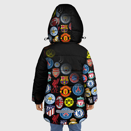 Зимняя куртка для девочки JUVENTUS LOGOBOMBING SPORT / 3D-Черный – фото 4
