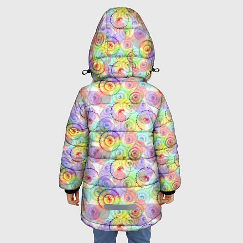 Зимняя куртка для девочки Третий Глаз око / 3D-Черный – фото 4