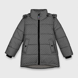 Куртка зимняя для девочки Зиг-заг Классика, цвет: 3D-светло-серый