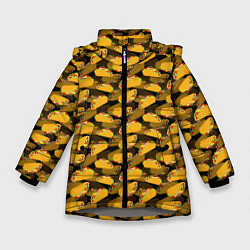 Куртка зимняя для девочки Тако Tacos, цвет: 3D-светло-серый