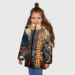 Куртка зимняя для девочки Ваха Осада, цвет: 3D-красный — фото 2