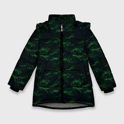 Куртка зимняя для девочки Еловый рай, цвет: 3D-светло-серый
