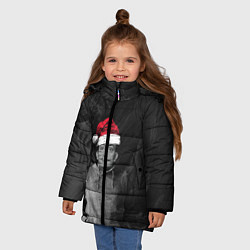 Куртка зимняя для девочки Санта Сальвадор Дали, цвет: 3D-красный — фото 2