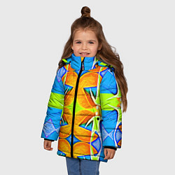 Куртка зимняя для девочки Светоскоп, цвет: 3D-красный — фото 2
