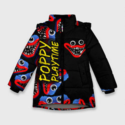 Куртка зимняя для девочки Poppy Playtime Страх настигнет, цвет: 3D-светло-серый