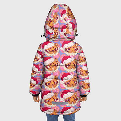 Зимняя куртка для девочки Милый Тигренок , Cute Tiger / 3D-Черный – фото 4