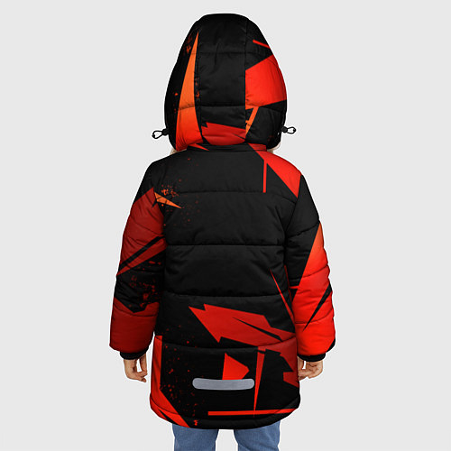 Зимняя куртка для девочки ДИЛЮК ИЗ МОНДШТАТА DILUC / 3D-Красный – фото 4
