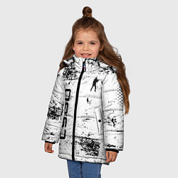 Куртка зимняя для девочки Кс го : cs go, цвет: 3D-светло-серый — фото 2