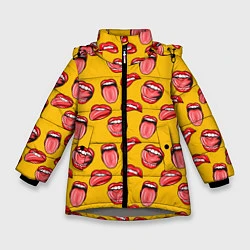 Куртка зимняя для девочки Wo Tong, цвет: 3D-светло-серый