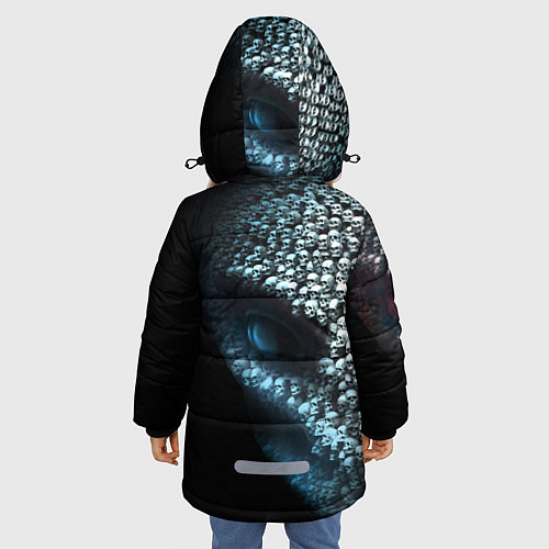 Зимняя куртка для девочки X-COM 2 Skulls / 3D-Черный – фото 4