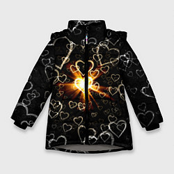 Куртка зимняя для девочки Star in the Heart, цвет: 3D-светло-серый