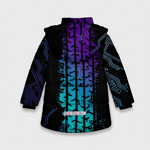 Зимняя куртка для девочки VOLVO ато супер / 3D-Светло-серый – фото 2