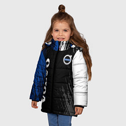 Куртка зимняя для девочки Volvo марка автомобиля, цвет: 3D-черный — фото 2