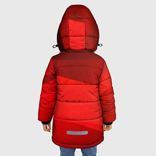 Зимняя куртка для девочки Honda - Red / 3D-Черный – фото 4