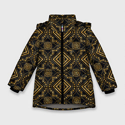 Зимняя куртка для девочки Versace classic pattern