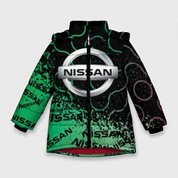Куртка зимняя для девочки NISSAN Супер класса, цвет: 3D-красный