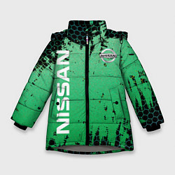 Куртка зимняя для девочки NISSAN супер NISSAN, цвет: 3D-светло-серый