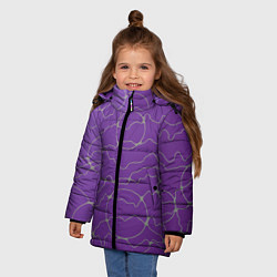 Куртка зимняя для девочки Нейрографика Фантазия на тему, цвет: 3D-светло-серый — фото 2