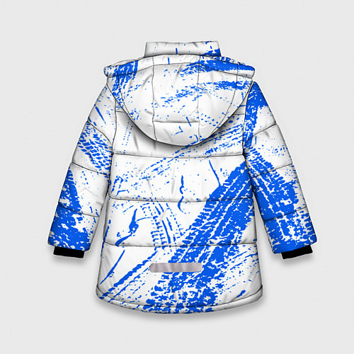 Зимняя куртка для девочки Volkswagen фольксваген АВТО / 3D-Светло-серый – фото 2