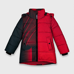 Куртка зимняя для девочки Красное виденье, цвет: 3D-красный