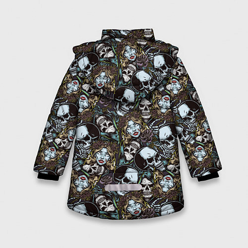 Зимняя куртка для девочки Мёртвые / 3D-Светло-серый – фото 2