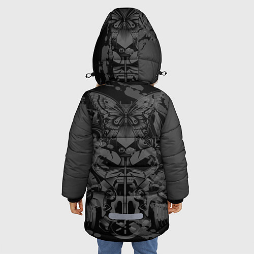 Зимняя куртка для девочки Power ArmorFallout / 3D-Черный – фото 4