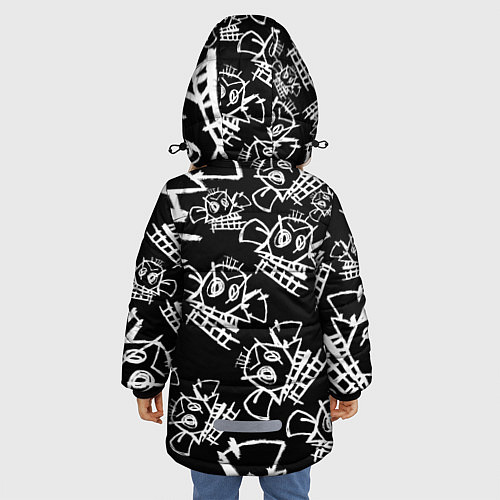 Зимняя куртка для девочки JINX PATTERN ДЖИНКС / 3D-Черный – фото 4